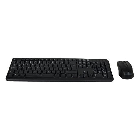 Perfect Choice PC-201076 teclado Ratón incluido Hogar USB QWERTY Español Negro, Alámbrico, Interruptor de membrana