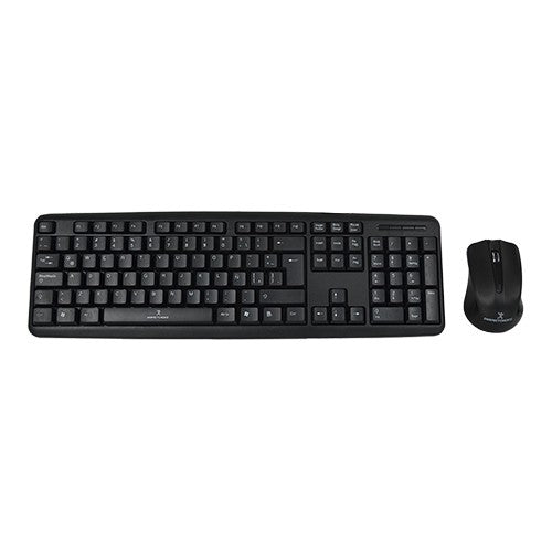 Perfect Choice PC-201076 teclado Ratón incluido Hogar USB QWERTY Español Negro, Alámbrico, Interruptor de membrana