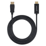 Manhattan Cable DisplayPort 1.1 a HDMI, 1080p@60 Hz, 1 m, macho a macho, DP con pestaña de bloqueo, negro, no bidireccio