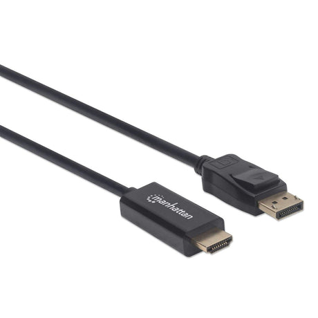 Manhattan Cable DisplayPort a HDMI 1080p Cable Derecho Derecho Oro 3 m