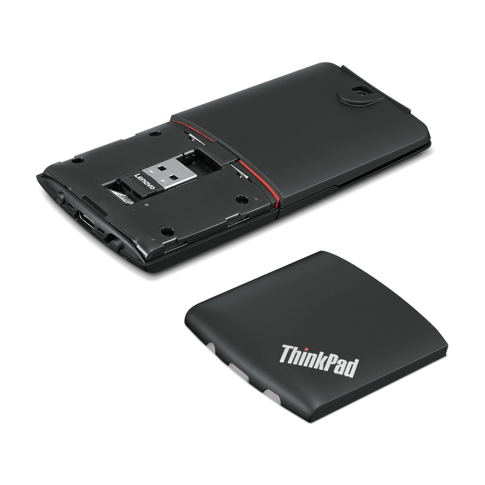 Lenovo 4Y50U45359 ratón Oficina Ambidiestro RF inalámbrico + bluetooth Óptico 1600 DPI, Negro