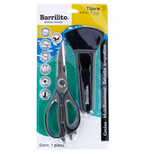 Barrilito KS303C tijeras de cocina 200 mm Negro, Acero inoxidable Universal, Para diestros