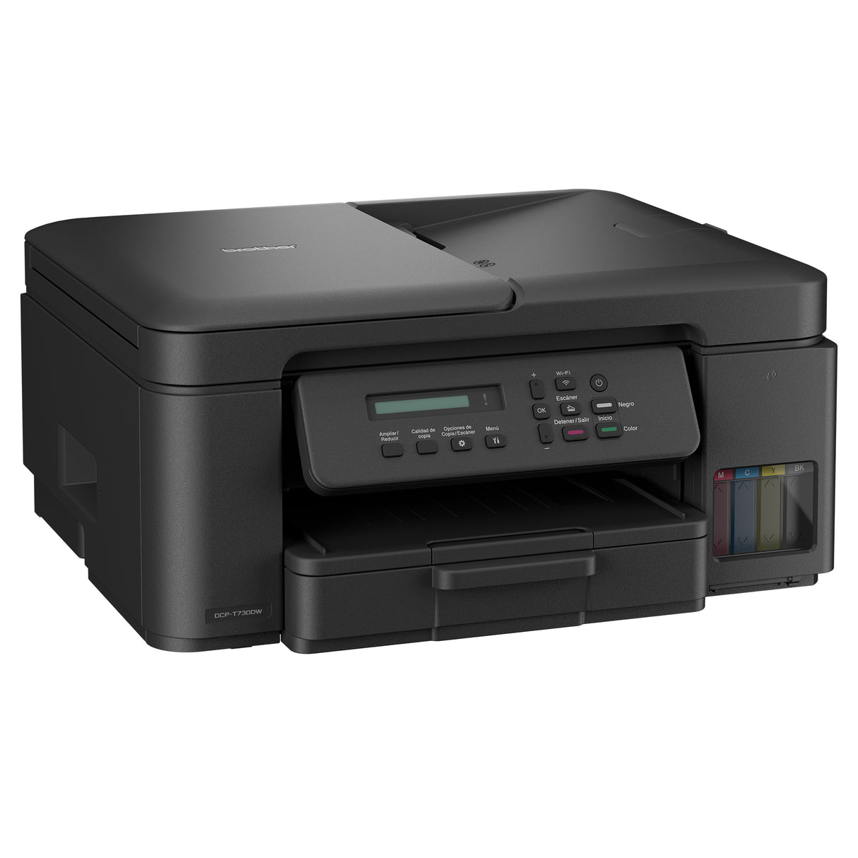 MULTIFUNCIONAL BROTHER T730DW INYECCIÓN DE TINTA CONTINUA INKBENEFIT TANK  WI-FI/USB 2.0 HASTA 27 PPM NEGRO Y 23PPM COLO