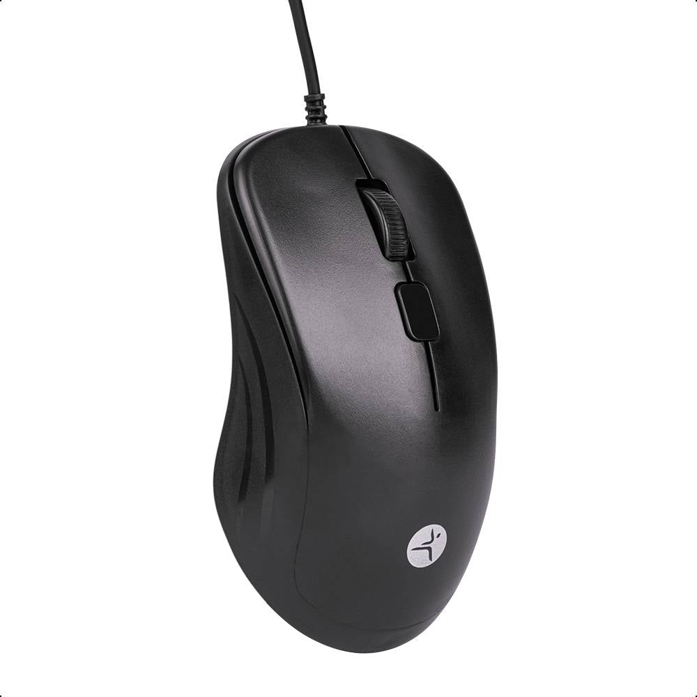 TechZone TZACMOA01 ratón Hogar Ambidiestro USB tipo A IR LED 1200 DPI, Negro