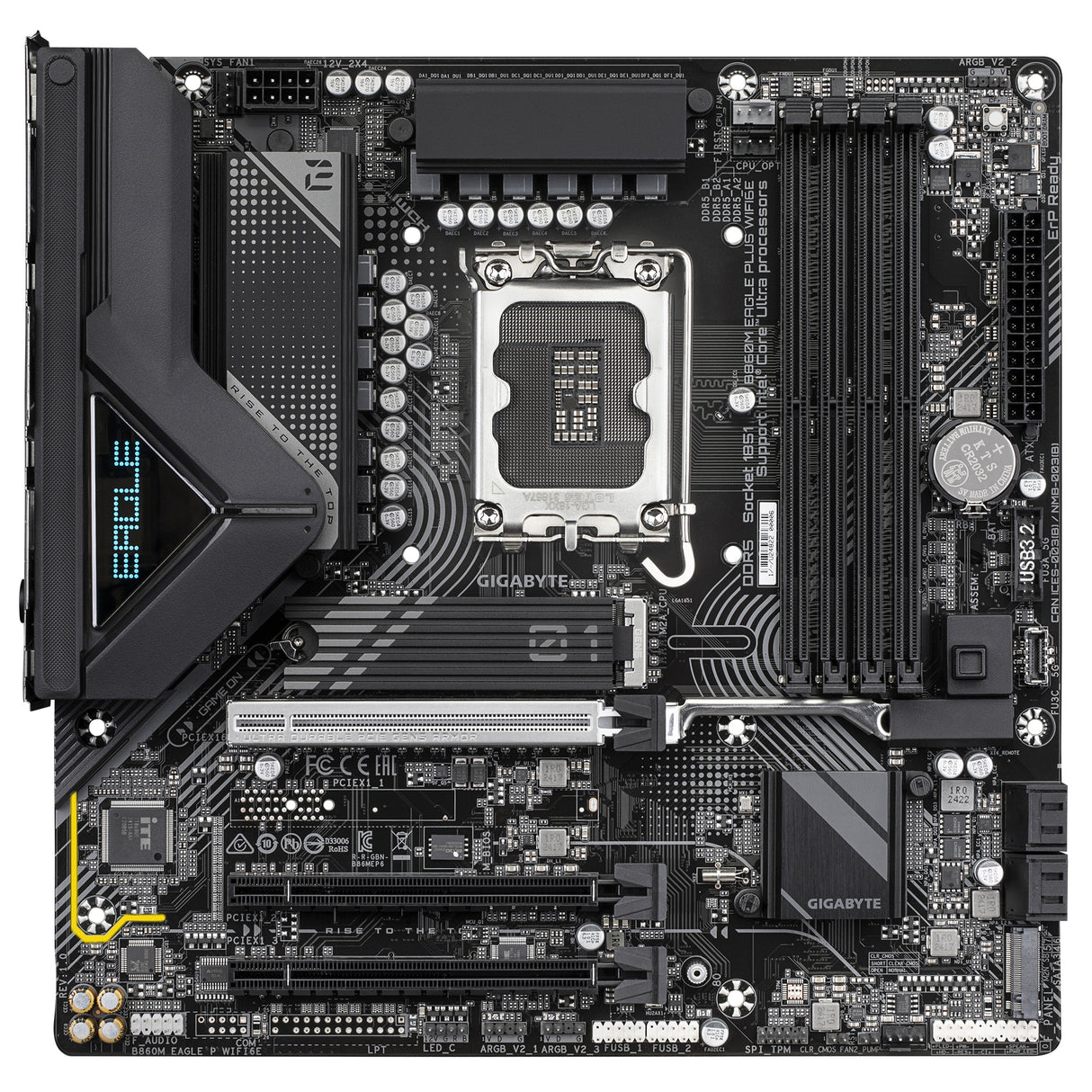 GIGABYTE B860M EAGLE PLUS WIFI6E placas base Intel LGA 1851 (Socket V1) LGA 1851 DDR5-SDRAM