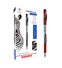 Zebra 8602-LE bolígrafo de gel Bolígrafo de gel con tapa Rojo Blanco 0,5 mm
