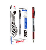 Zebra 8602-LE bolígrafo de gel Bolígrafo de gel con tapa Rojo Blanco 0,5 mm
