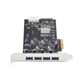 StarTech.com Tarjeta PCI Express de 4 Puertos USB-A - Tarjeta PCIe USB 3.2 de 5Gbps - 4 Controladores USB Independientes