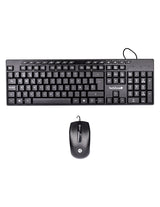 TechZone TZACCBA01 teclado Ratón incluido Oficina USB QWERTY Negro, Tamaño completo (100%), Alámbrico