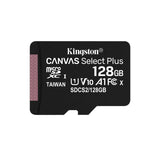 Tarjeta Micro SDXC Kingston 128GB A1 Clase 10, Velocidad 100MB/s, Modelo SDCS2/128GB