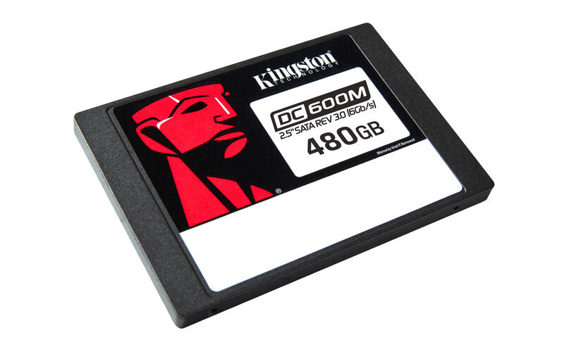 SSD Kingston DC600M Enterprise 2.5 480GB, SATA 6Gb/s, 560MB/s Lectura, 510MB/s Escritura, 3D TLC