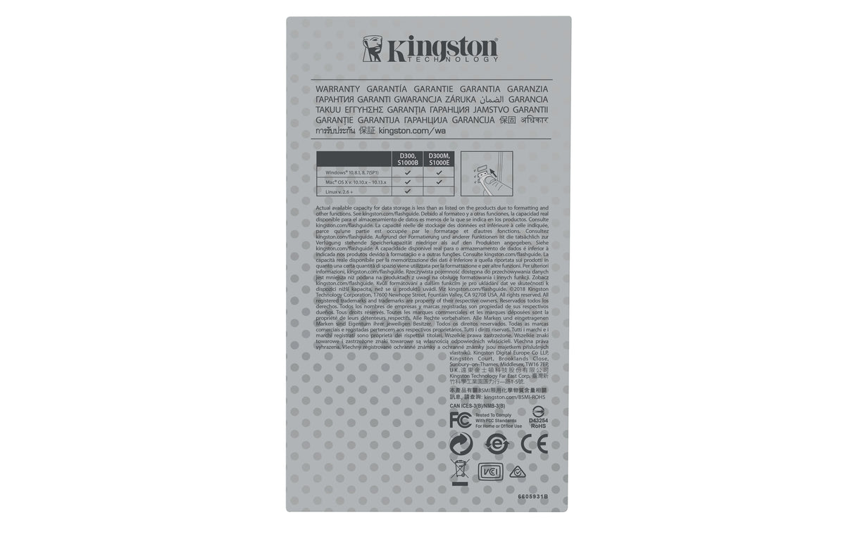 Kingston Technology 128GB IronKey Enterprise S1000 Encrypted USB 3.0 FIPS 140-2 Level 3 Memoria Flash 128 GB USB tipo A 3.2 Gen 1 (3.1 Gen 1) 230 MB/s