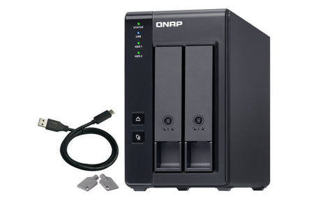 QNAP TR-002 Cajas para discos duros externos 2.5/3.5 " Serial ATA II, Serial ATA III Si