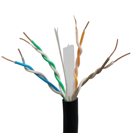 BOBINA  XCASE 100M NEGRO CAT6 .50MM