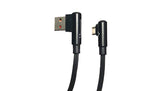 CABLE VORAGO CAB-307 USB A TIPO C 2.4A 90 GRADOS NEGR