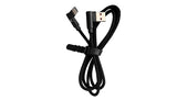 CABLE VORAGO CAB-307 USB A TIPO C 2.4A 90 GRADOS NEGR