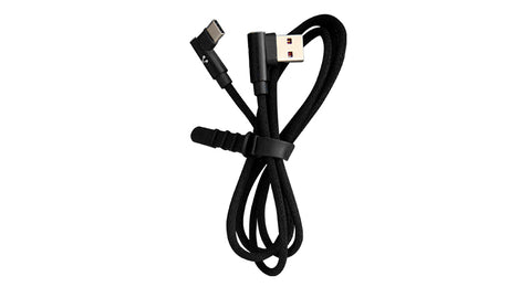 CABLE VORAGO CAB-307 USB A TIPO C 2.4A 90 GRADOS NEGR