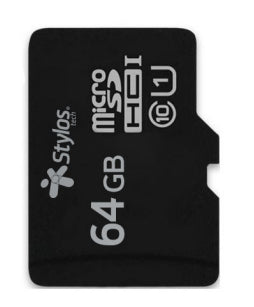 Memoria Stylos MicroSD 64GB UHS1 sin adaptador Negro