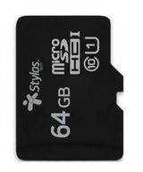 Memoria Stylos MicroSD 64GB UHS1 sin adaptador Negro