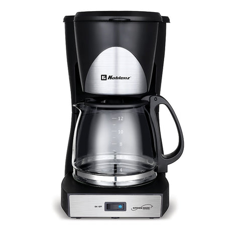 Cafetera de Goteo Koblenz CKM-212 IN 1000 W, 1.5 L, 12 Tazas, Negro