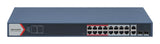 Switch PoE+ / Monitoreable / 16 puertos 10/100 Mbps PoE+ / 2 Puertos 1000 Mbps Uplink / 2 Puertos SFP de Uplink / Config
