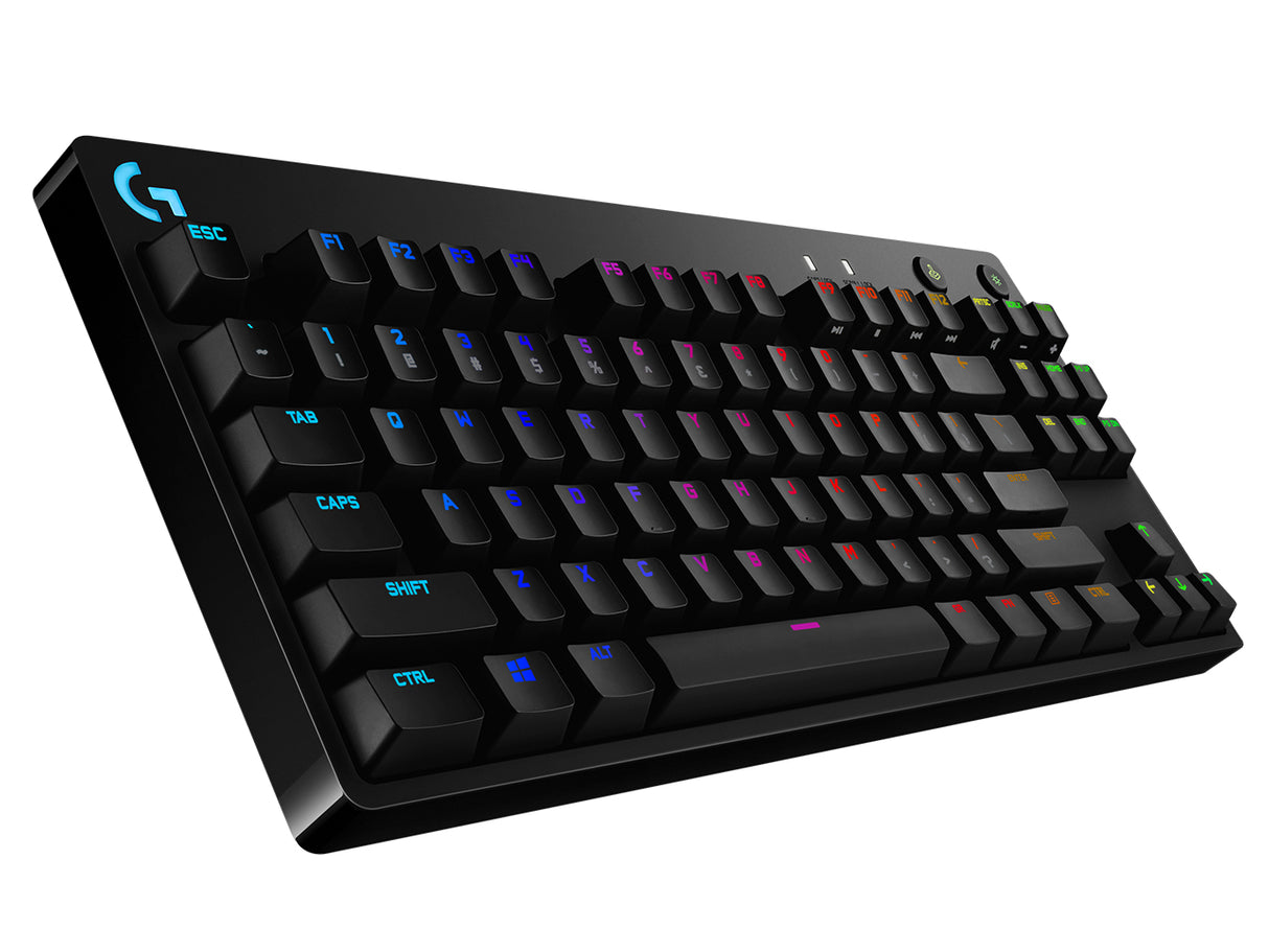 Logitech G 920-009388 teclado Juego USB Inglés Negro, Tamaño completo (100%), Alámbrico, Interruptor mecánico