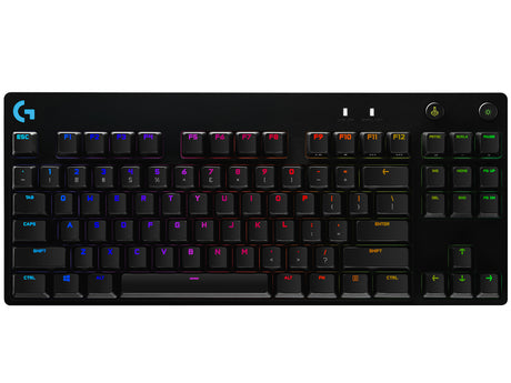 Logitech G 920-009388 teclado Juego USB Inglés Negro, Tamaño completo (100%), Alámbrico, Interruptor mecánico
