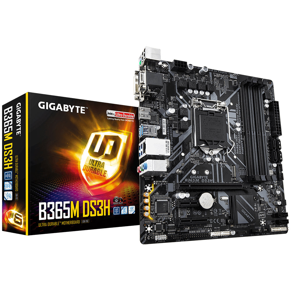 MOTHERBOARD GIGABYTE B365M DSCPNT 3H DVI/HDMI DDR4 8TH/9TH