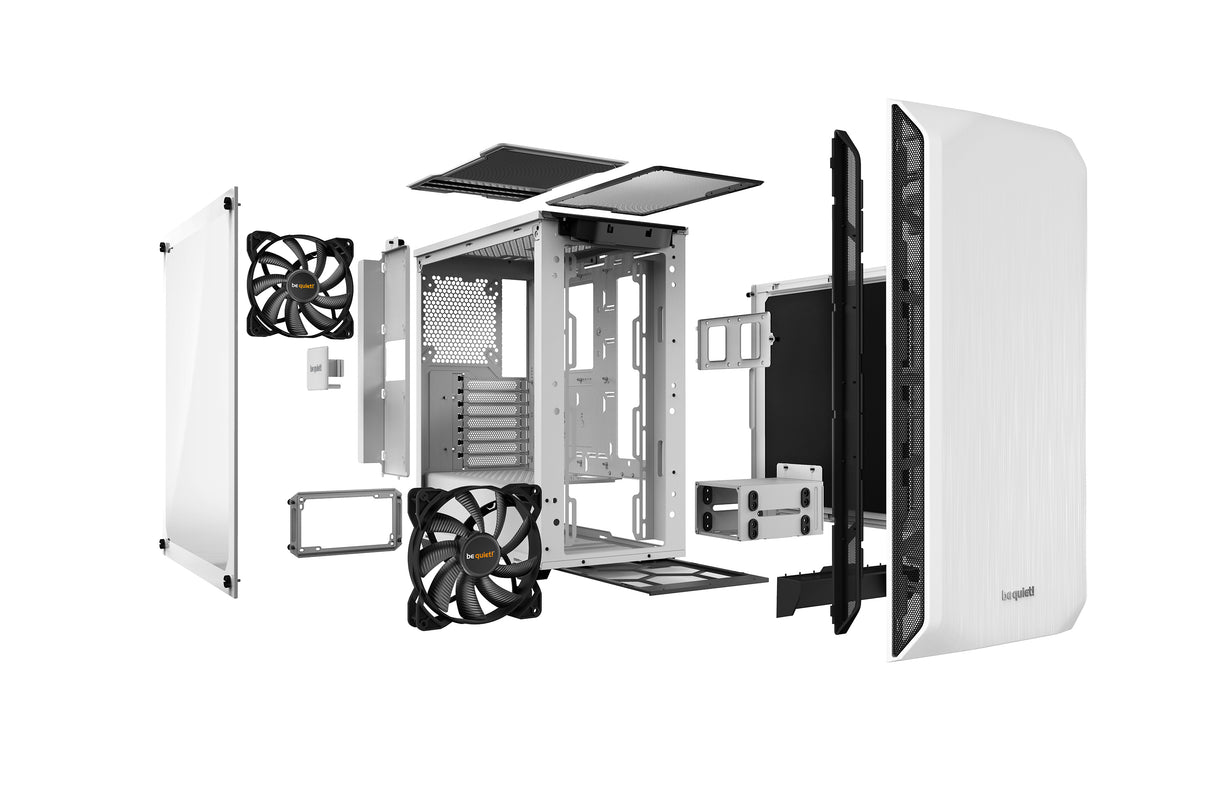 be quiet! BGW35 carcasas ordenador Midi Tower PC Blanco ATX, Mini-ATX, Mini-ITX