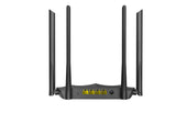 Tenda AC8 router inalámbrico Gigabit Ethernet Doble banda (2,4 GHz / 5 GHz) Negro, Wi-Fi 5 (802.11ac), Router de mesa