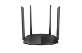 Tenda AC8 router inalámbrico Gigabit Ethernet Doble banda (2,4 GHz / 5 GHz) Negro, Wi-Fi 5 (802.11ac), Router de mesa