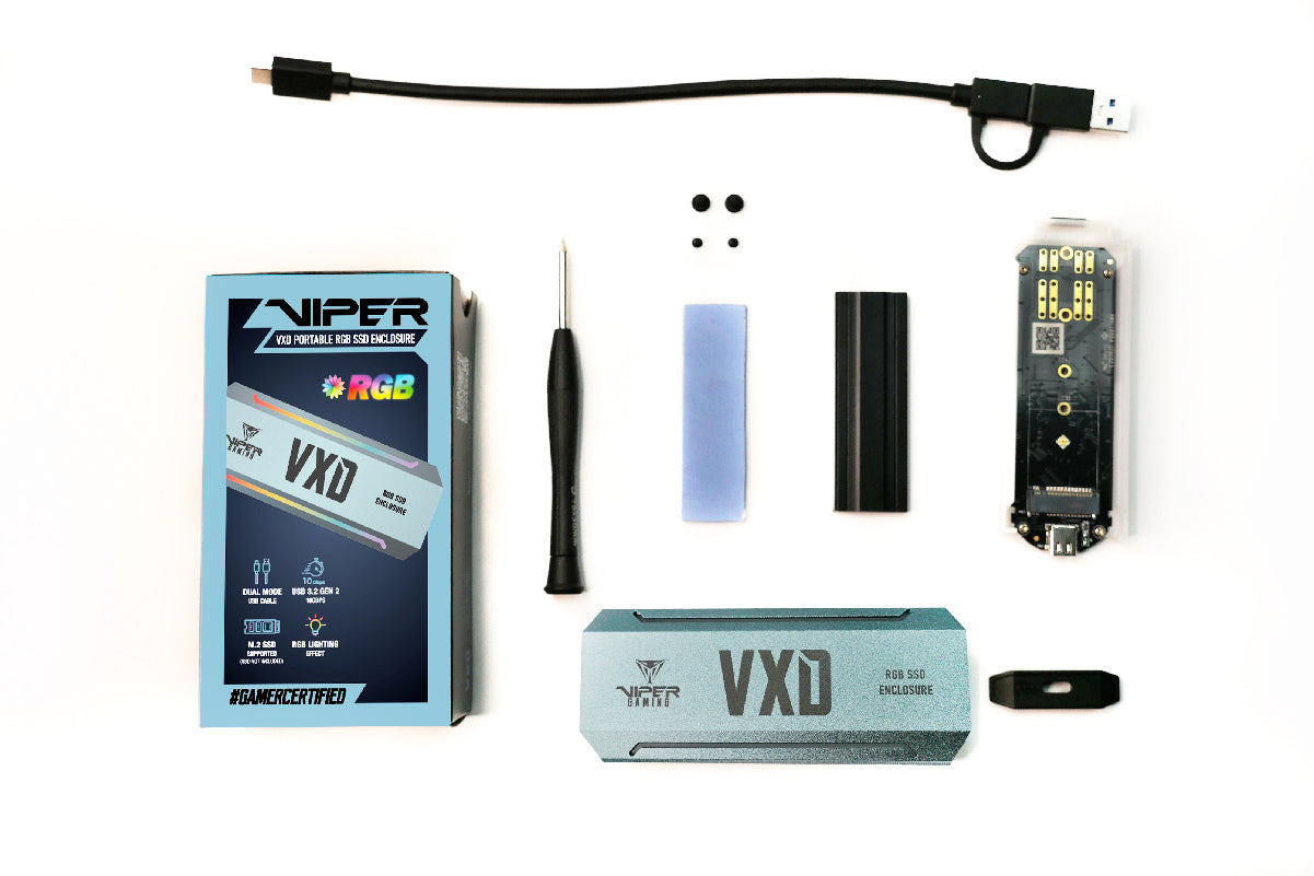 Patriot Memory VXD Carcasa para SSD Plata M.2, PCI Express 3.0, 10 Gbit/s, Hot-swap