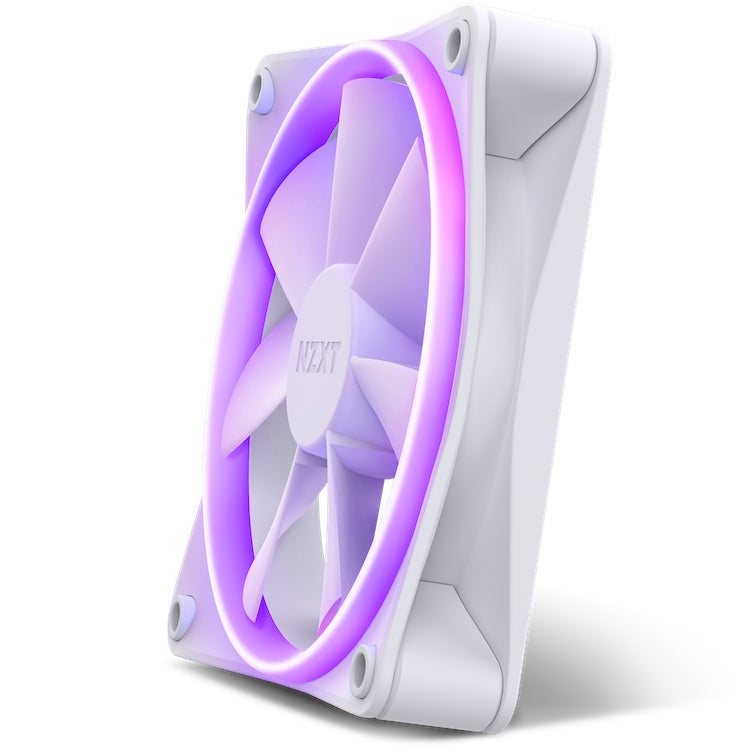 NZXT F120 RGB Triple Pack Gabinete de la computadora Ventilador 12 cm Blanco 3 pieza(s), 500 RPM, 1800 RPM