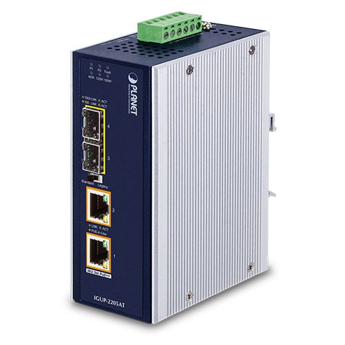 PLANET IGUP-2205AT convertidor de medio 1000 Mbit/s Multimodo, Monomodo Azul