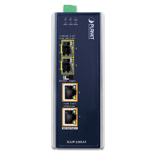 PLANET IGUP-2205AT convertidor de medio 1000 Mbit/s Multimodo, Monomodo Azul