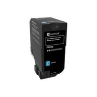Lexmark 74C4SC0 cartucho de tóner 1 pieza(s) Original Cian, 7000 páginas