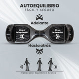 Vorago HB-200 scooter auto balanceado Scooter de auto-equilibrio 12 kmh 4400 mAh Negro, 120 kg, Monocromático, Patrón mú