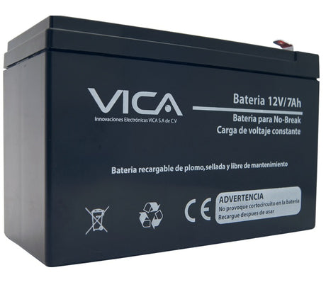 Batería de Reemplazo VICA 12V/7AH, Ciclo Profundo, AGM, Terminal F1