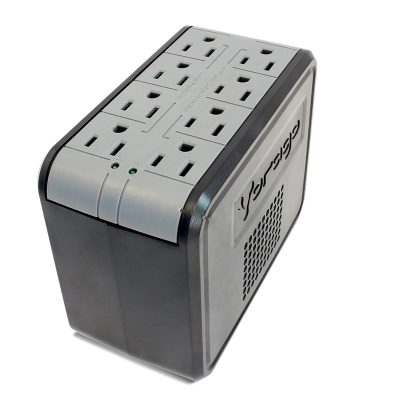 Regulador VORAGO 1000VA 8 Contactos con Supresor de Picos Negro/Blanco AVR-100