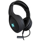 Diadema 2x3.5mm USB RGB con Bocina 40mm Negro