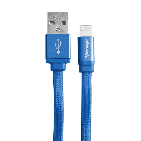 Cable Vorago USB-Apple Lightning 1 Metro Azul, 8 Pines, Alta Velocidad