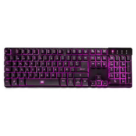 Teclado Vorago Start the Game LED RGB Metalico Multimedia USB KB-502, 104 Teclas, Retroiluminación, Cable 1.5m