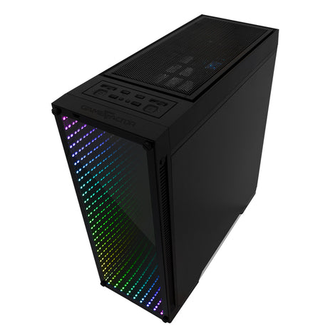 Gabinete Game Factor ATX Micro ATX Cristal Templado RGB 4 Ventiladores 150mm