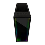 Gabinete Game Factor ATX Micro ATX Cristal Templado RGB 4 Ventiladores 150mm