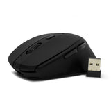 Mouse Vorago MO-306 Inalámbrico Iluminado 2400 DPI Recargable Negro