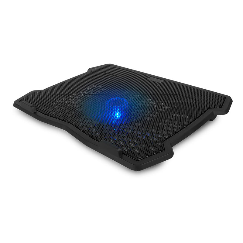 Base Enfriadora VORAGO Laptop 15.6" 1 Ventilador 125mm LED Azul CP-103, USB 3.0, Dimensiones Compactas