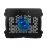Base Enfriadora VORAGO Laptop 15.6" 1 Ventilador 125mm LED Azul CP-103, USB 3.0, Dimensiones Compactas