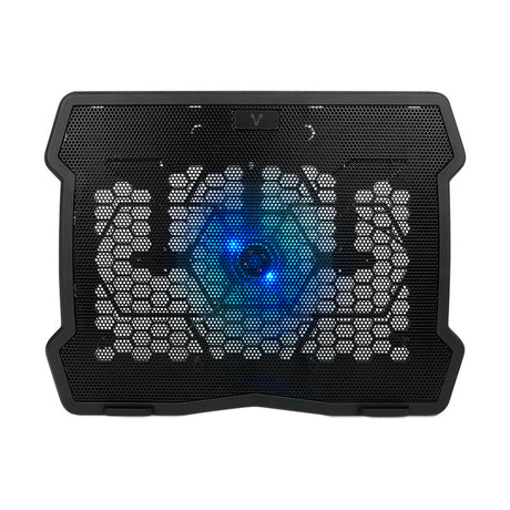 Base Enfriadora VORAGO Laptop 15.6" 1 Ventilador 125mm LED Azul CP-103, USB 3.0, Dimensiones Compactas