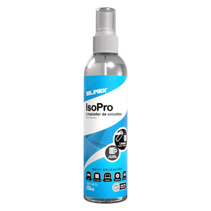 ALCOHOL ISOPROPÍLICO SILIMEX AL 99.7% ISO PRO 250ML EN ATOMIZADOR