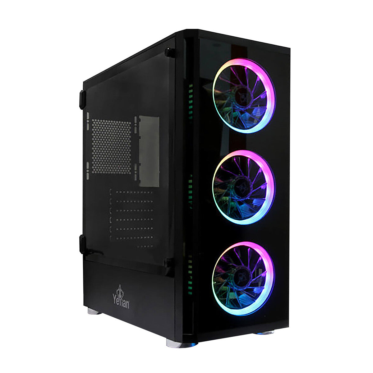 Gabinete YeYian YGS-68808 Shadow 2200, 3 Ventiladores RGB/USB, Torre Media